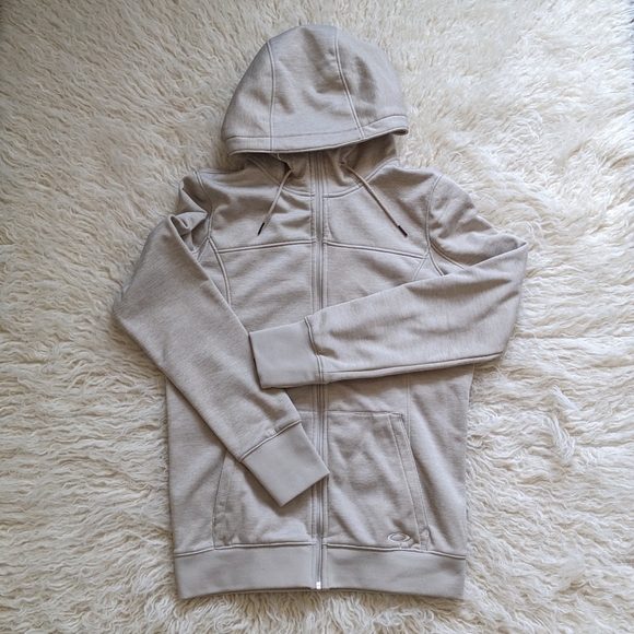 Lightweight Oakley Fleece Lined Shell Jacket Tan - Picture 1 of 4